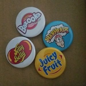 4 pins, Candy designs